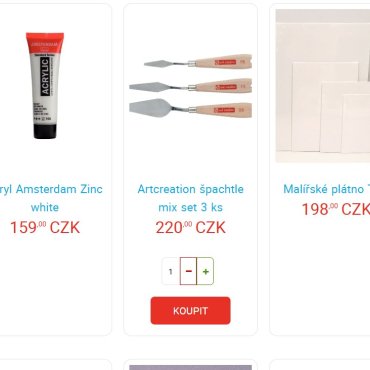 Obchod s výtvarnými potřebami